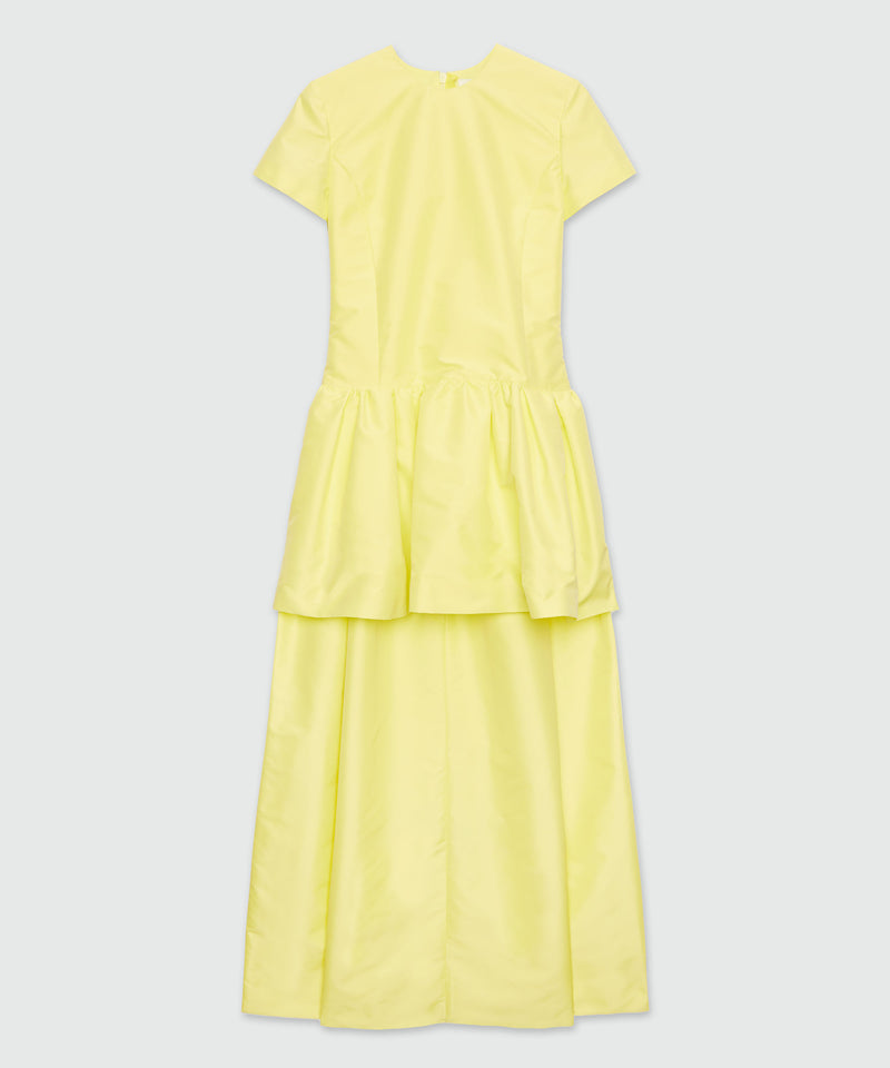 Yellow duchesse dress with train 6 Women 