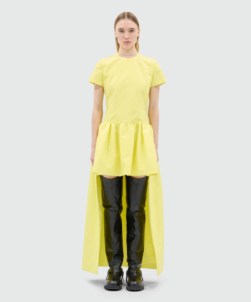Yellow duchesse dress with train 6 Women 