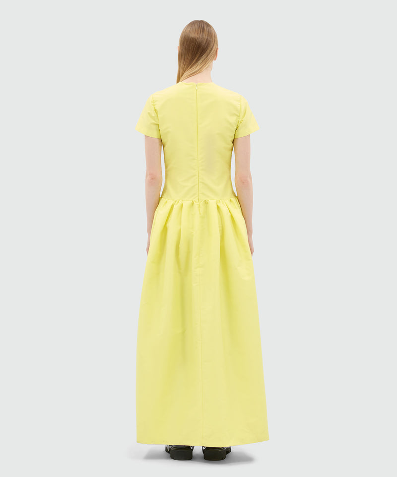 Yellow duchesse dress with train 6 Women 