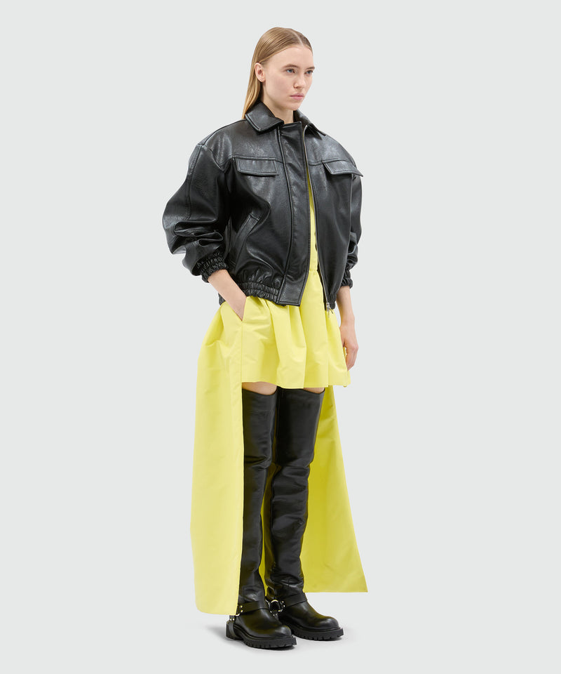Yellow duchesse dress with train 6 Women 