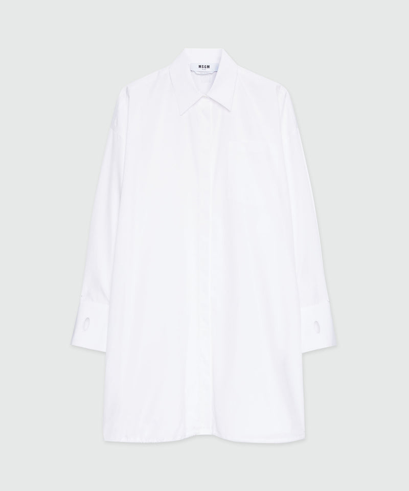 White poplin shirt dress 1 Women 