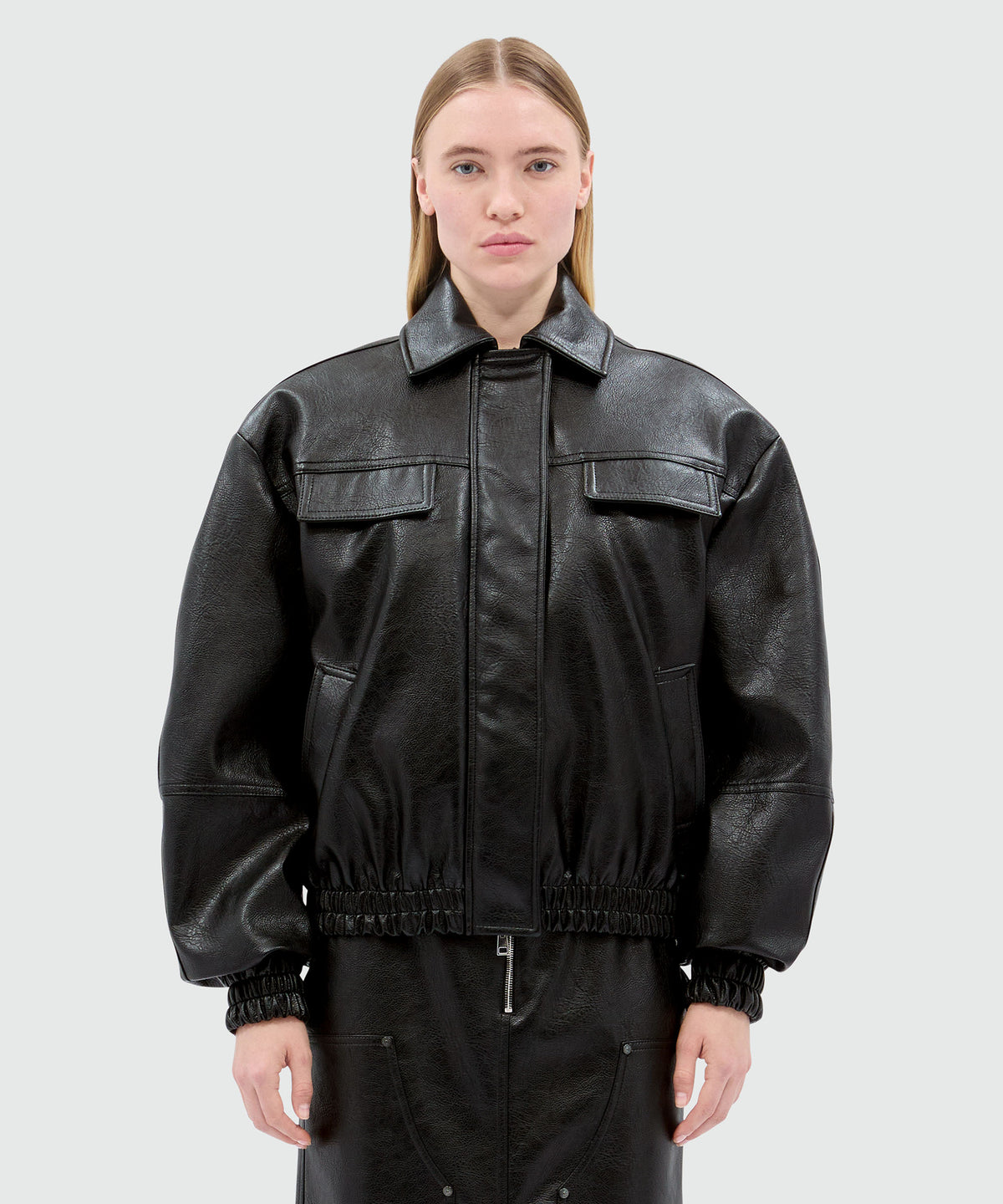 MSGM ジャケット Beige spray-effect denim jacket - MSGM Official