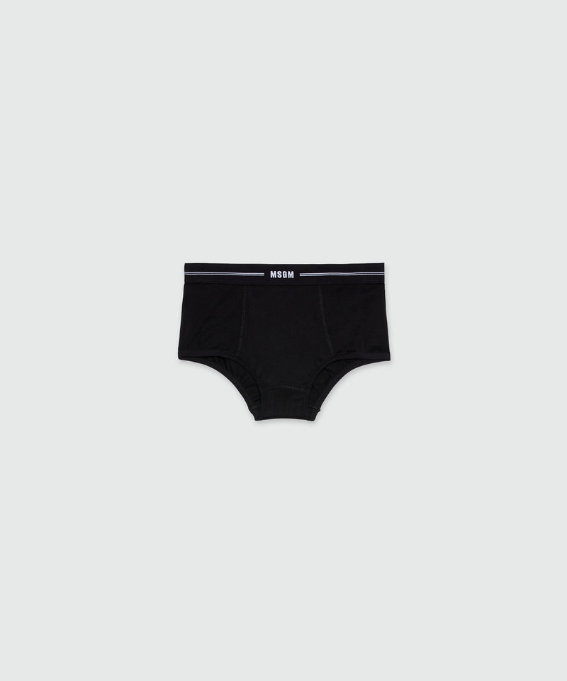 MSGM black jersey briefs with elastic 99 Women 