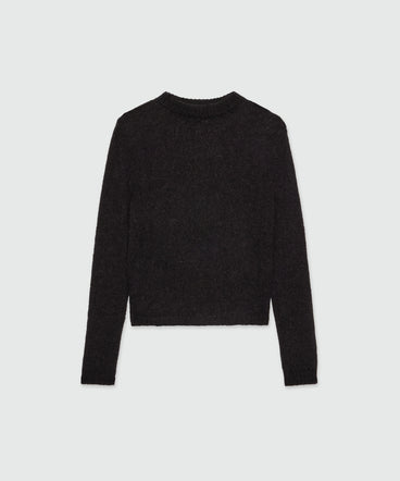 Superlight black mohair sweater