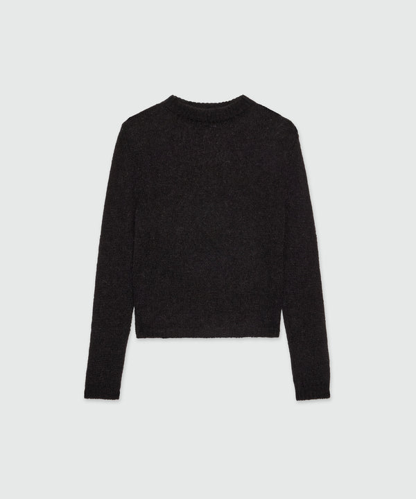 Superlight black mohair sweater