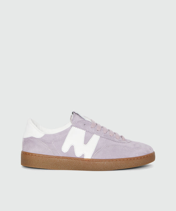 Lilac Retro Trainer low sneakers in suede