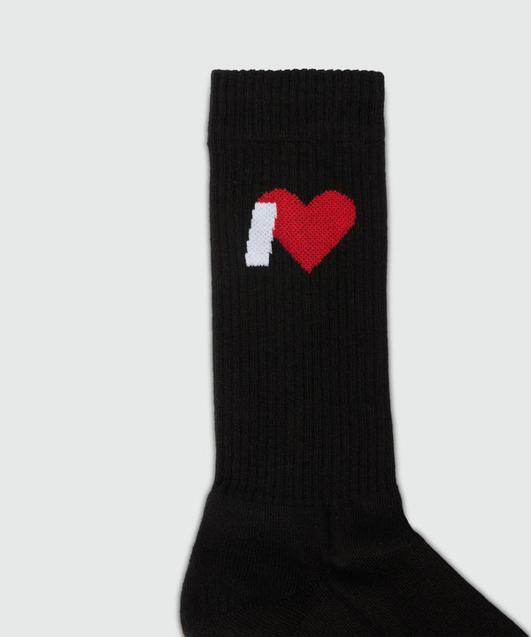 Black socks with MSGM jacquard graphics