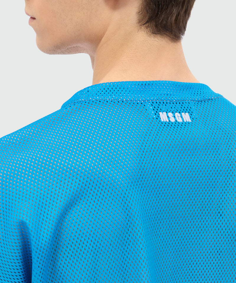 Long-sleeve mesh T-shirt with print 03 Uomo 