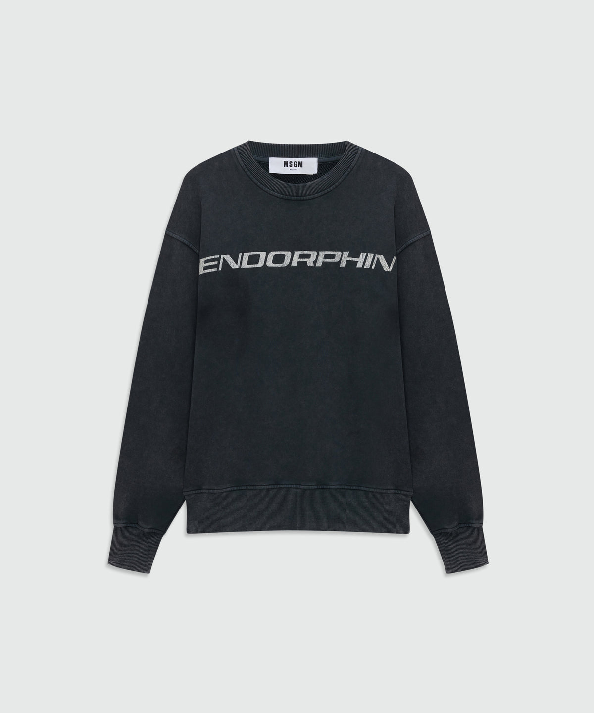 0824 MSGM スウェット MSGM Outlet: cotton sweatshirt with logo - Black | 3540MM111237795