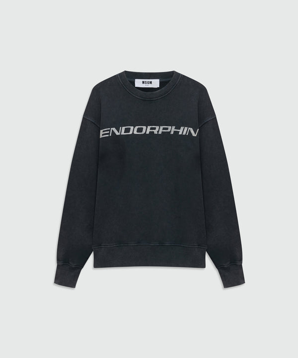 MSGM  トップス Round neck cotton T-shirt white with micro logo | Shop MSGM US