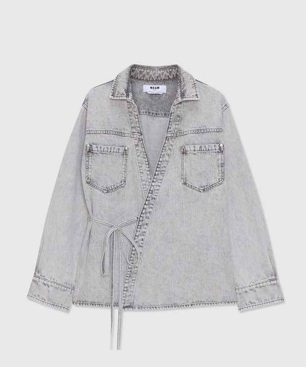 お値下げ中 今の時期にぴったりな未使用SALE MSGM デニム　パール装飾付き Women > Denim SS26 - MSGM Official
