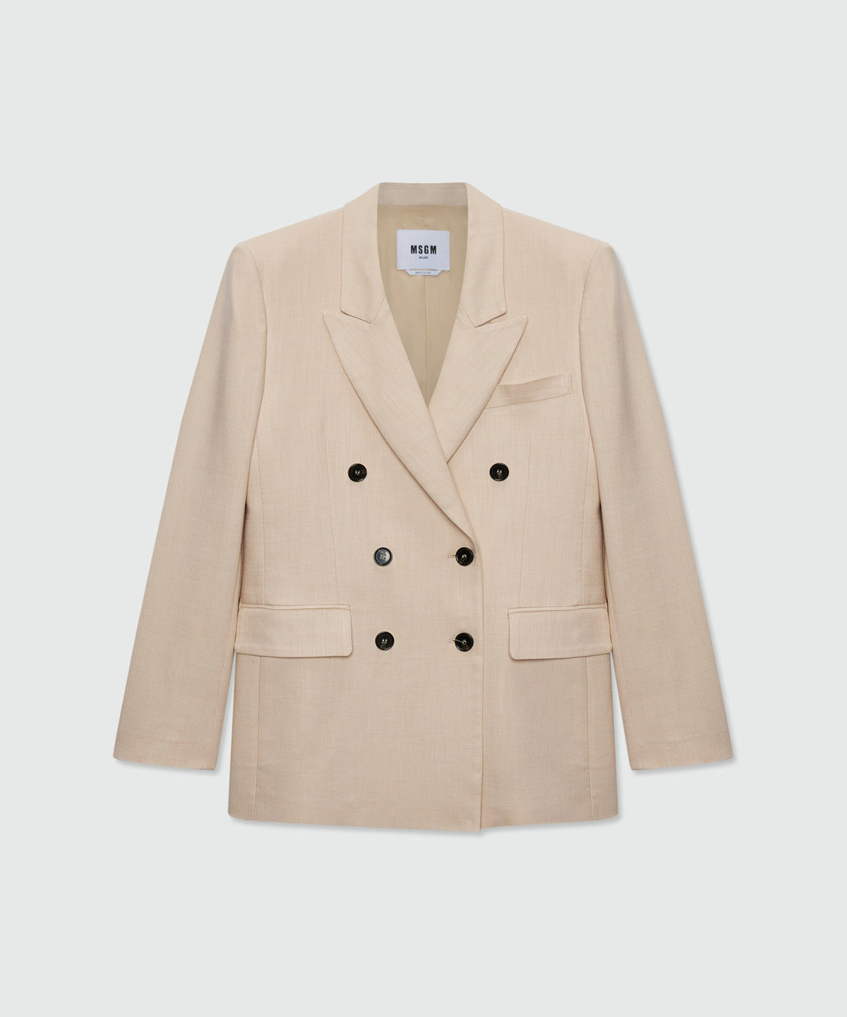 ジャケット・アウター MSGM Houndstooth Ruffle Trench Coat 4041MDG13_267127_21_01_1200x.