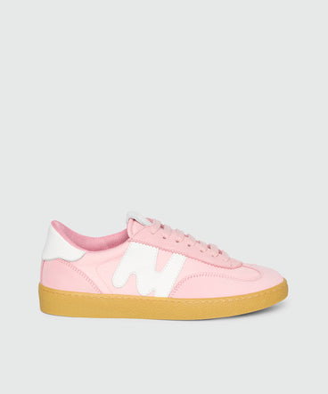 Pink Retro Trainer suede sneakers
