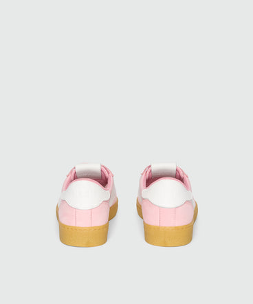Pink Retro Trainer suede sneakers