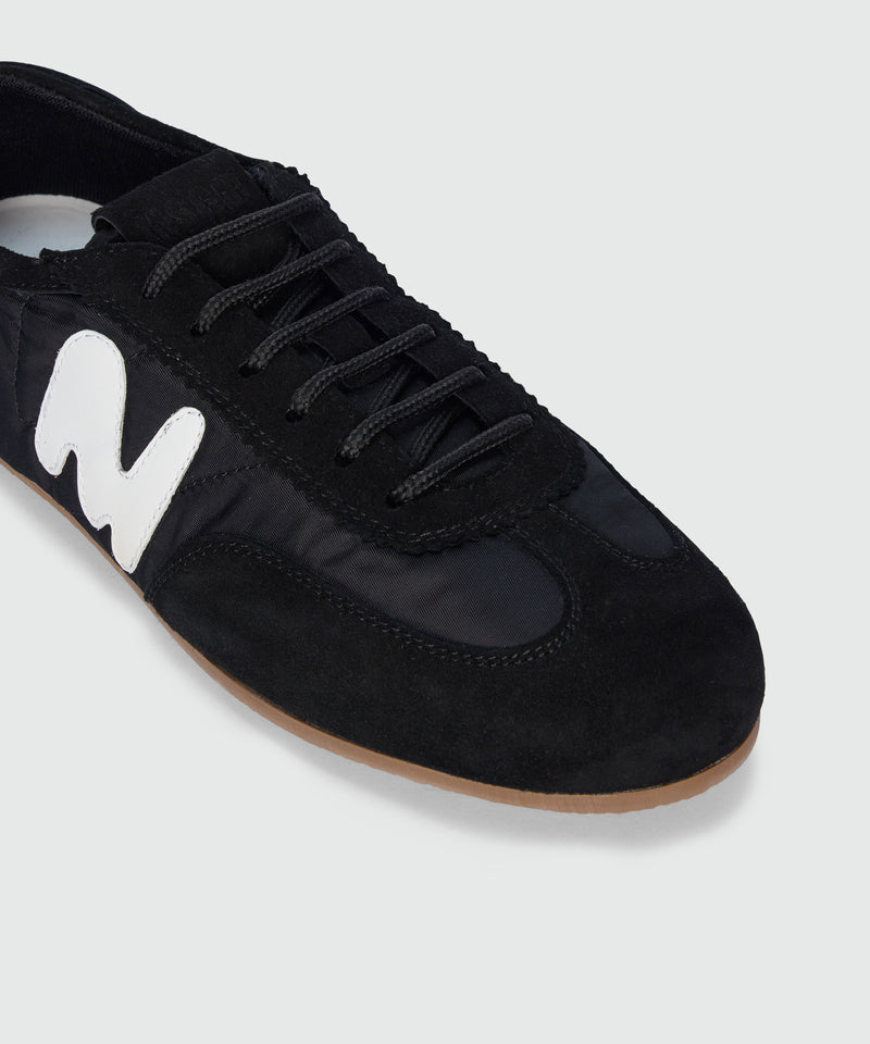 Black Super Flat suede sneakers 99 Donna 