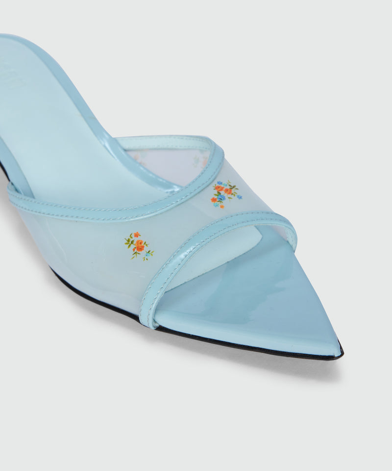 Printed TPU kitten-heel sandals 84 Donna 