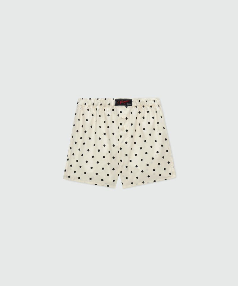 Polka dot cotton poplin boxer shorts. 02 Donna 