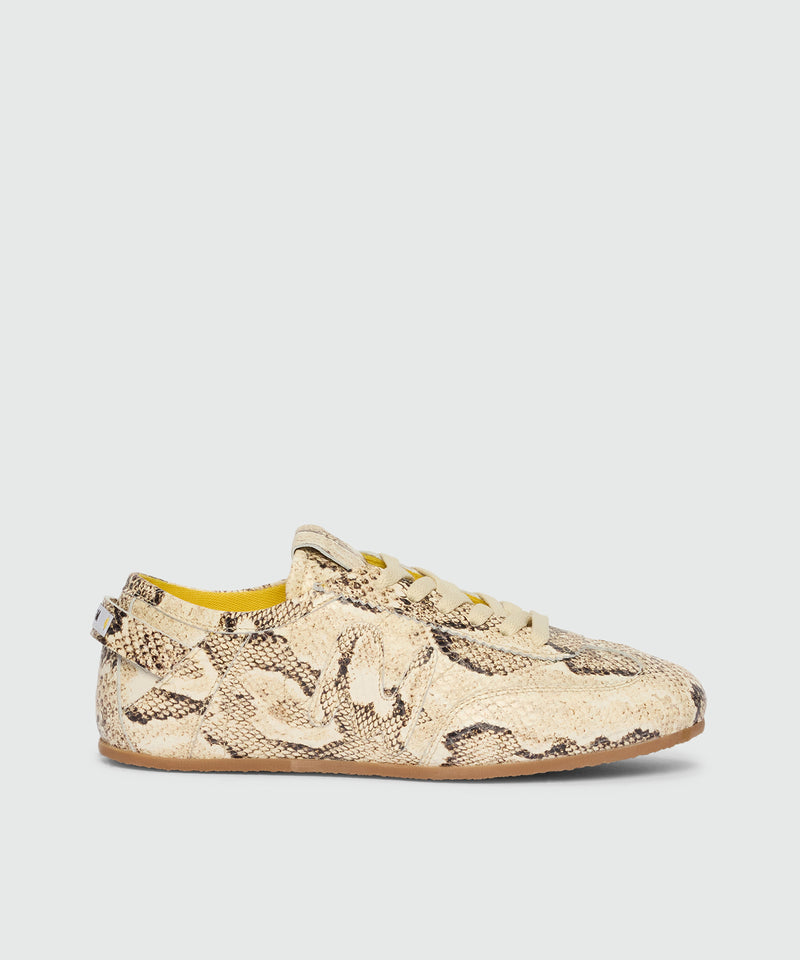 Sneakers super flat con stampa pitonata 23 Donna 