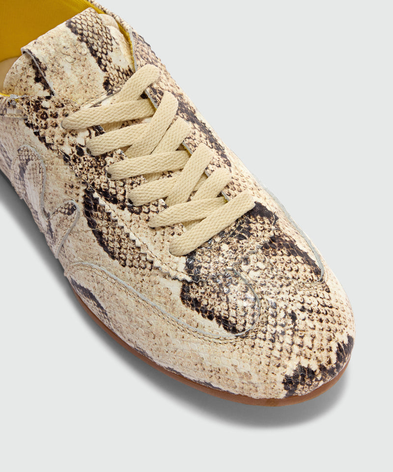 Sneakers super flat con stampa pitonata 23 Donna 