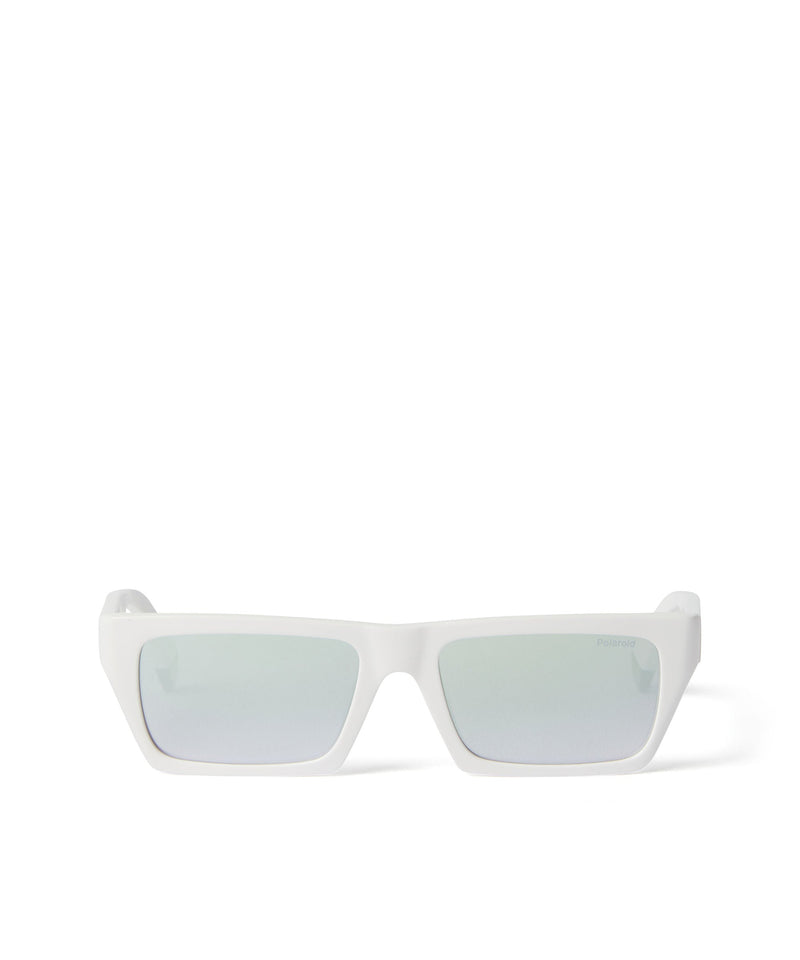 Occhiali da sole a specchio in acetato Polaroid per MSGM BIANCO Unisex 