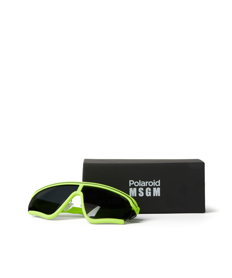 Sunglasses in Polaroid polycarbonate for MSGM LEMON YELLOW Unisex 