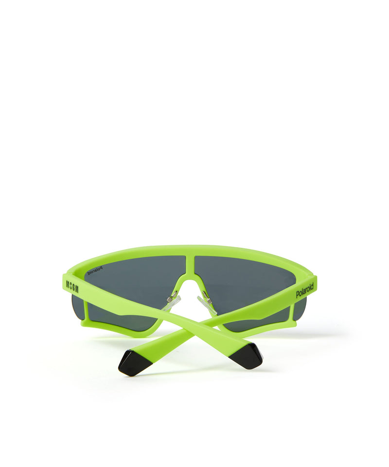 Sunglasses in Polaroid polycarbonate for MSGM LEMON YELLOW Unisex 
