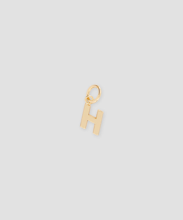 Brass letter H charm
