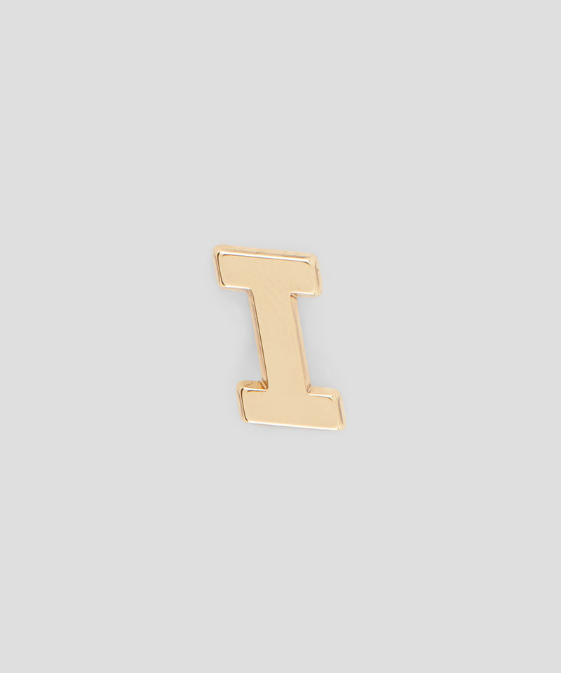 Single brass I charm GOLD Unisex 