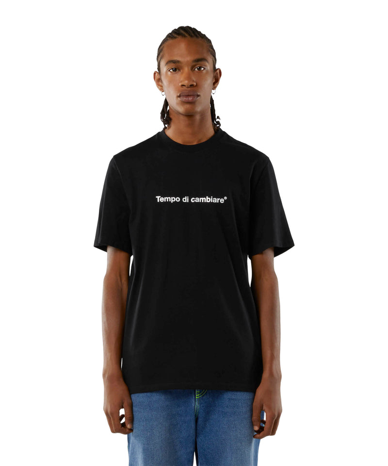 T-shirt quote "Tempo di cambiare" BLACK Unisex 