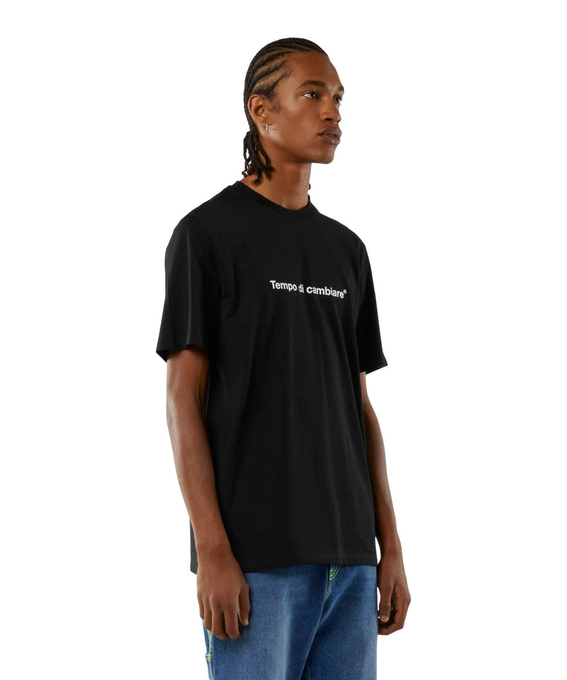 T-shirt quote "Tempo di cambiare" BLACK Unisex 