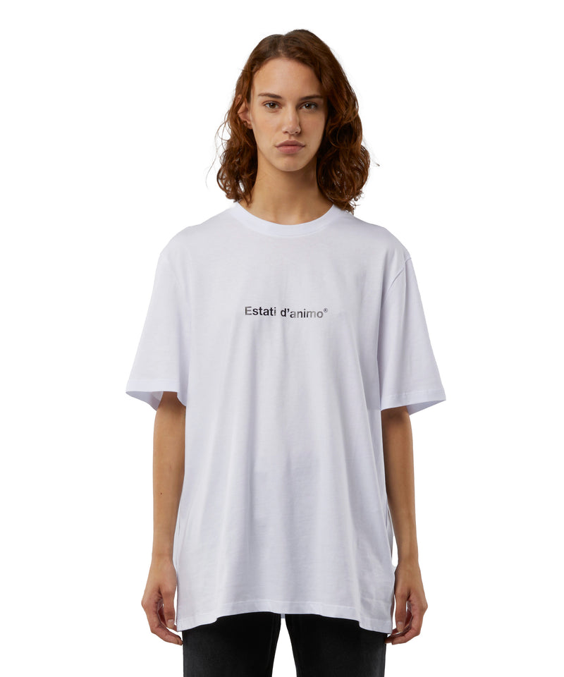 T-shirt quote "Estati d'animo" WHITE Unisex 