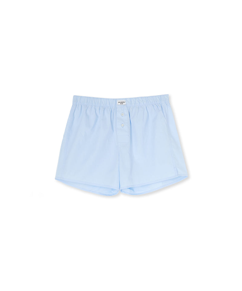 Cotton boxer with a classic line LIGHT BLUE Unisex 