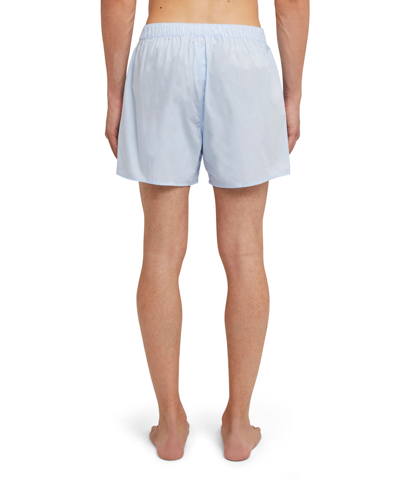 Cotton boxer with a classic line LIGHT BLUE Unisex 