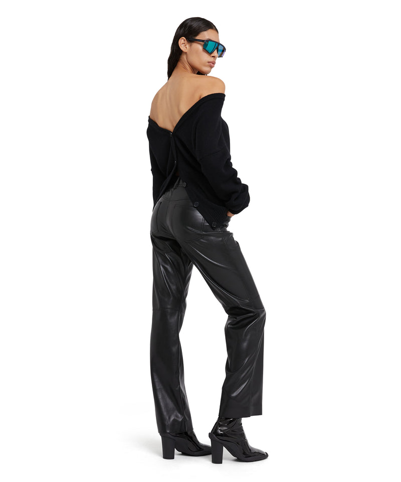 Wool and cashmere cardigan BLACK Women 