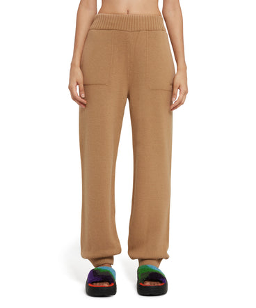 Cashmere blend track pants