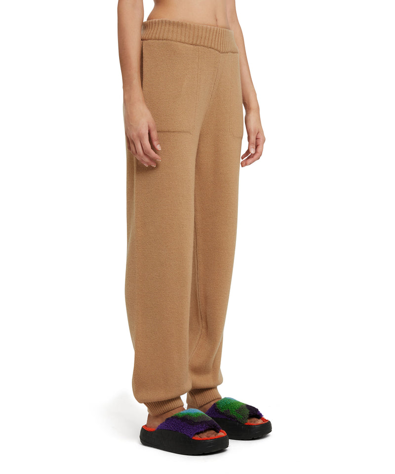 Cashmere blend track pants BEIGE Women 