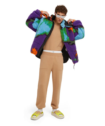 Cashmere blend track pants