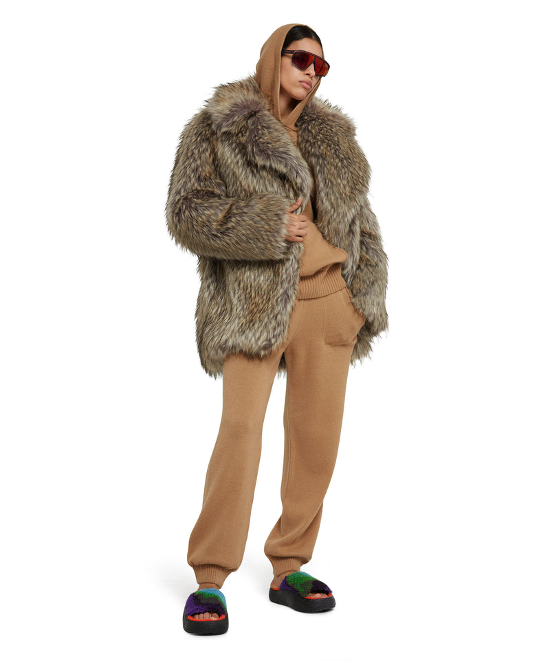 Cashmere blend track pants BEIGE Women 