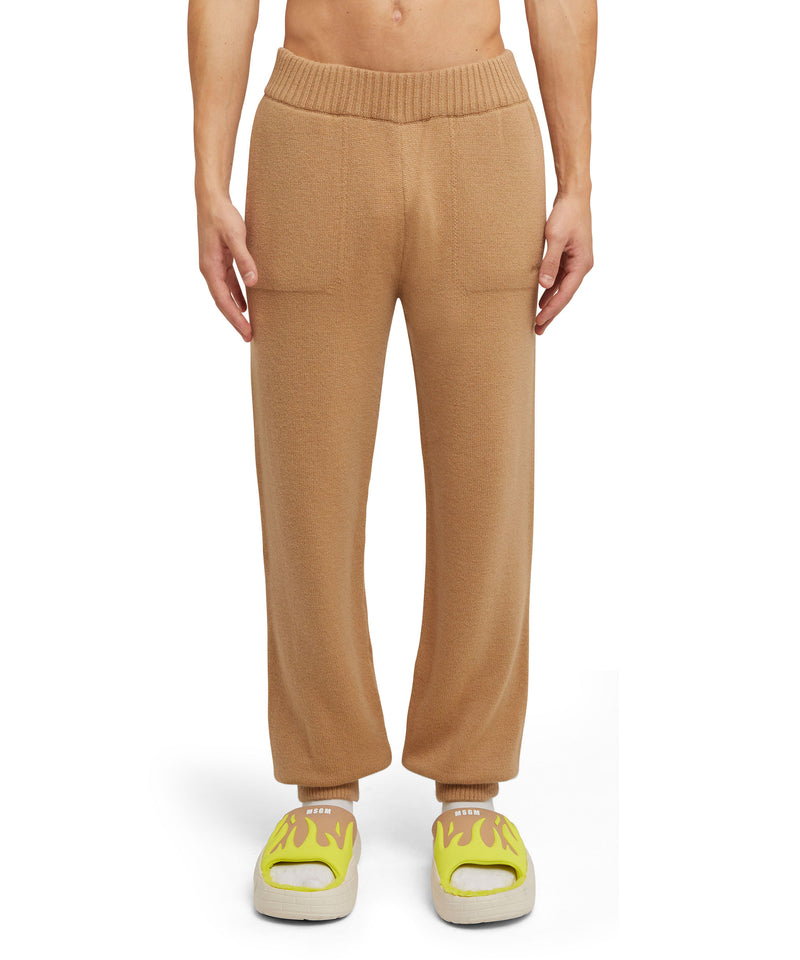 Cashmere blend track pants BEIGE Women 
