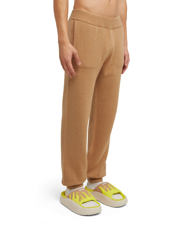 Cashmere blend track pants