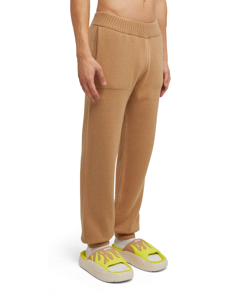 Cashmere blend track pants BEIGE Women 