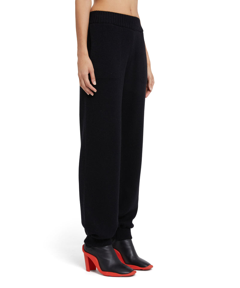 Cashmere blend track pants BLACK Women 