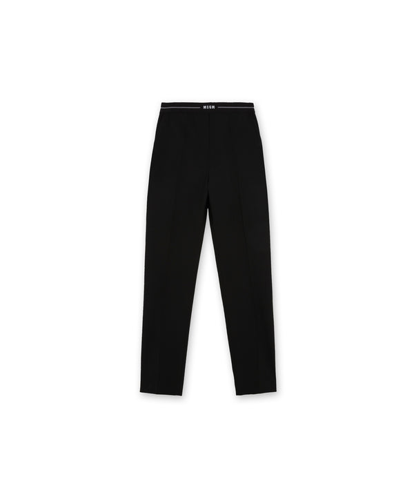 Tailoring cigarette trousers with elasticated waistband