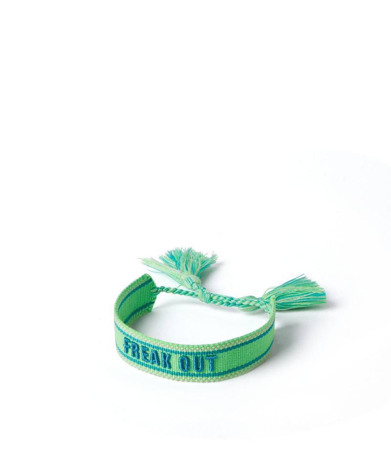 Embroidered cotton MSGM bracelets GREY Unisex 