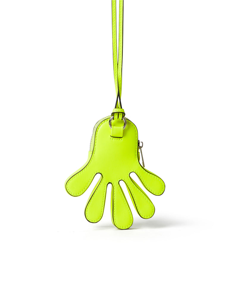 Porta monete "hand" MSGM GIALLO FLUO Unisex 