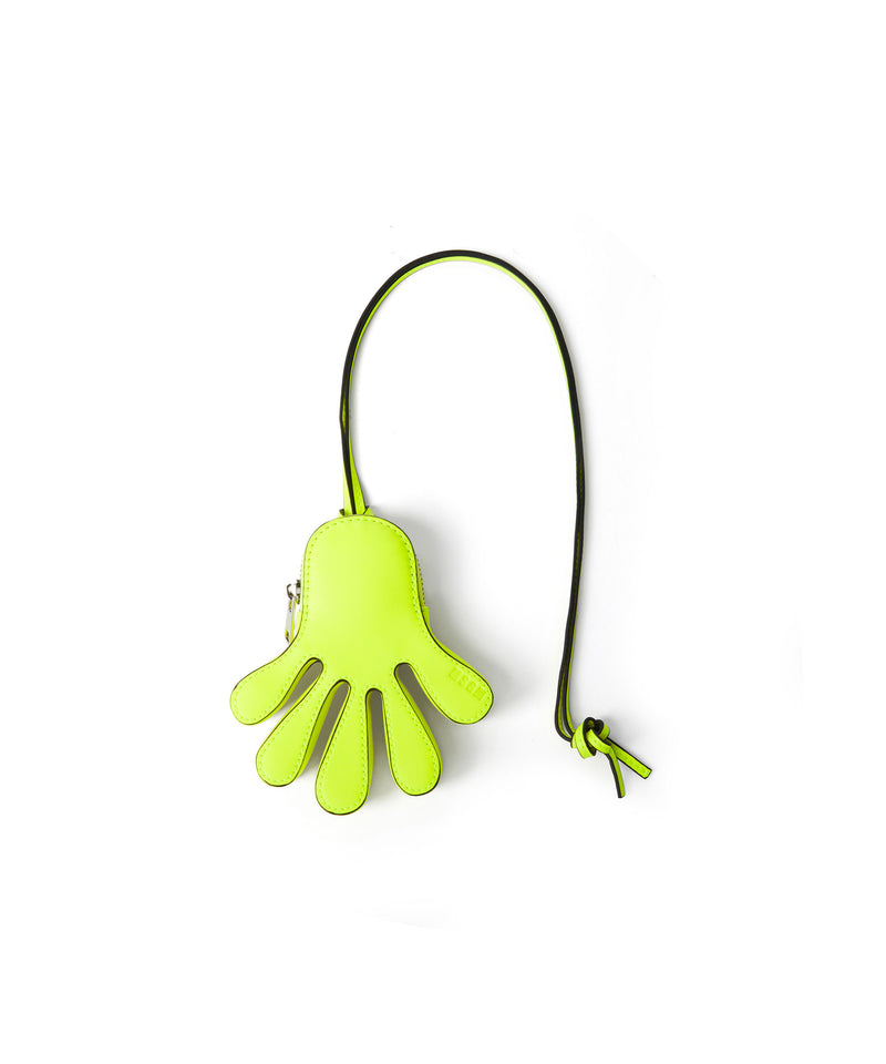 "Hand" shaped coin purse ORANGE FLUO Unisex 
