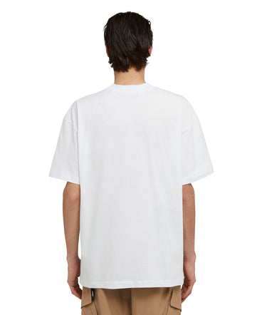 Cotton crewneck t-shirt with MSGM logo