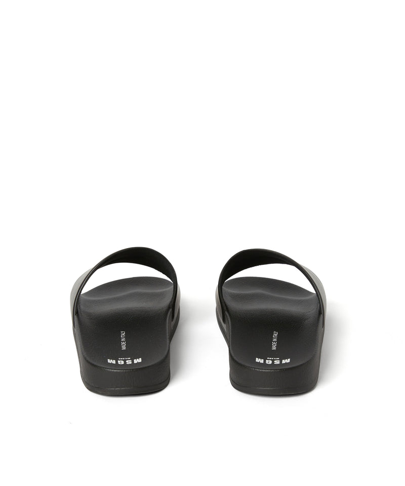 Pool slippers with MSGM micro logo BLACK Women 