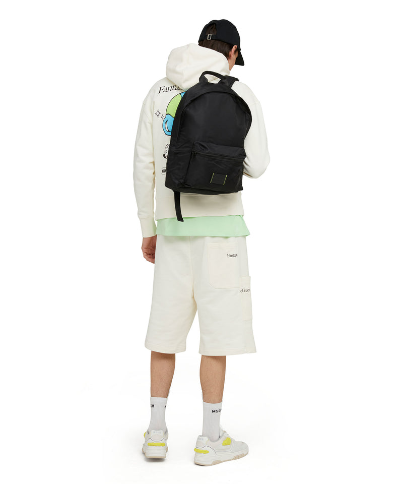 MSGM signature nylon backpack BLACK Unisex 