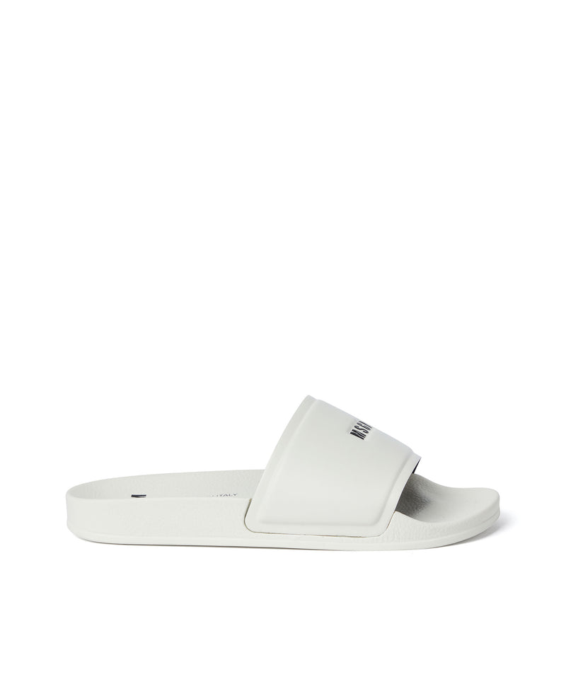 Pool slippers with MSGM micro logo CREAM Women 